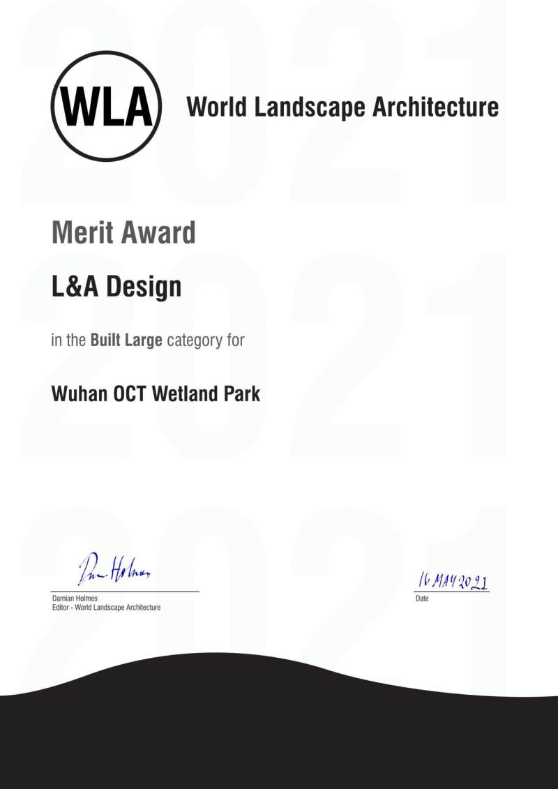 奥雅设计荣获2021WLA世界景观建筑大奖优异奖