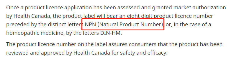 加拿大卫生部NPN认证滴适宝