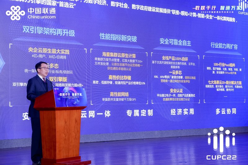 2022中国联通合作伙伴大会召开 刘烈宏：以数字化网络化智能化 助力中国式现代化